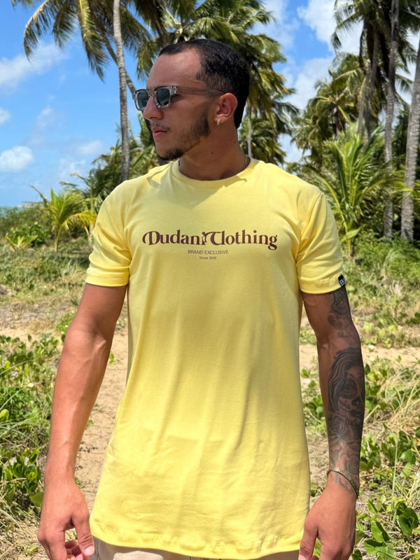 CAMISA LONGLINE DUDANI CLOTHING AMARELA